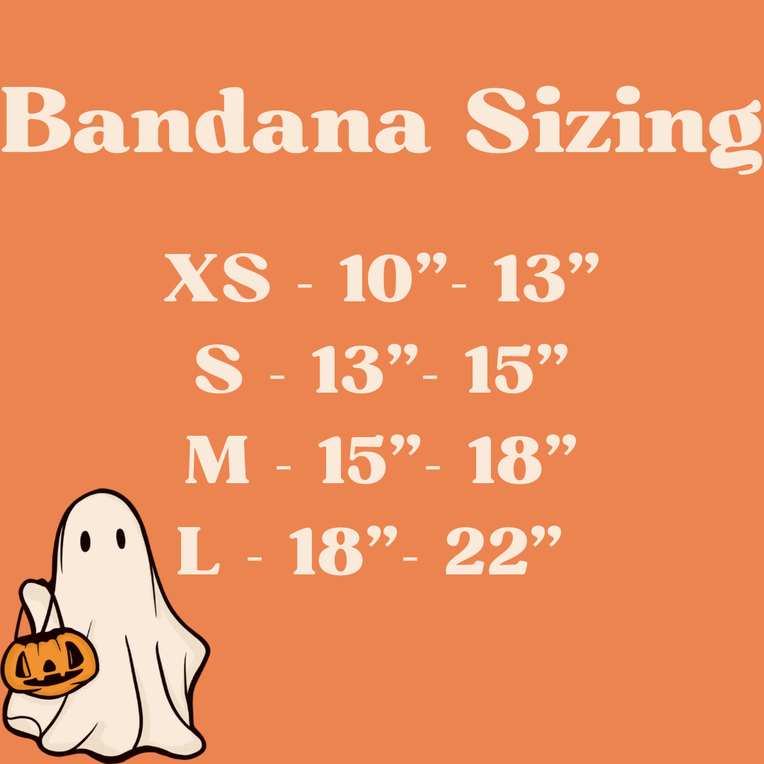 Trick or treat reversible bandana